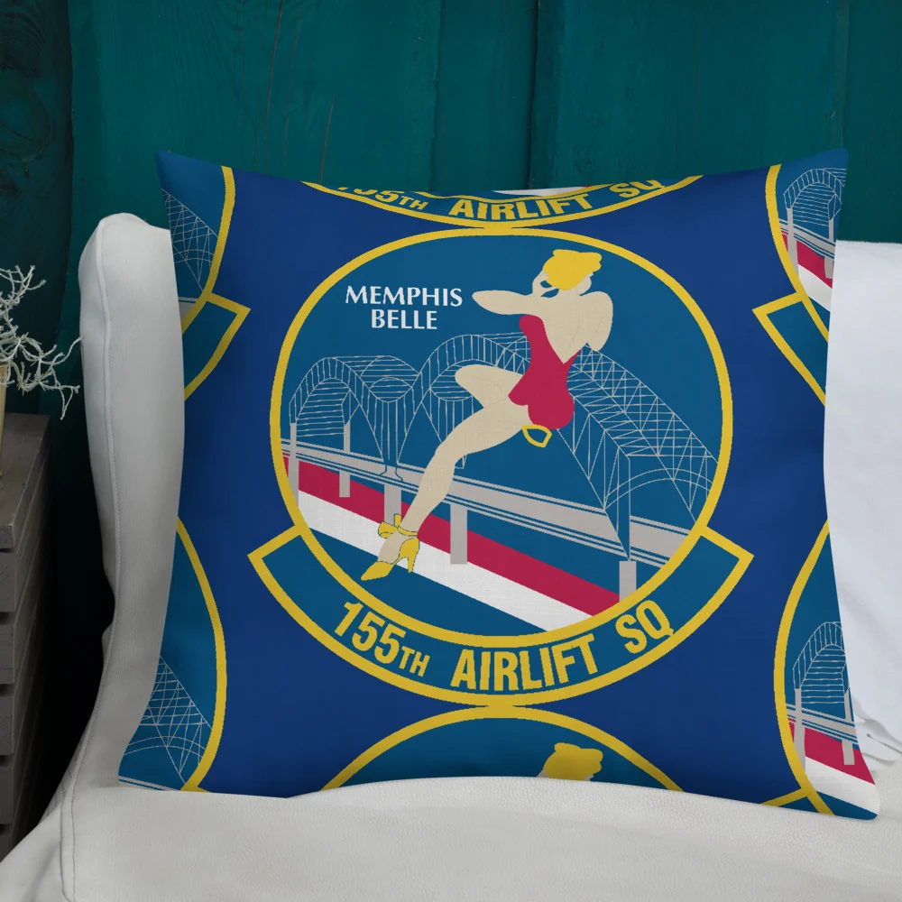 155th Airlift Squadron Premium Pillow - Image 24