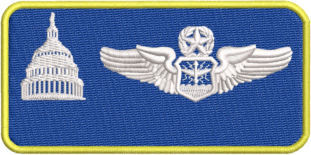 AFDW CSO Name Tag w/ Leather Backing - Image 3