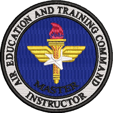 Air Education & Training Command (AETC) Master Instructor - LARGE- COLOR