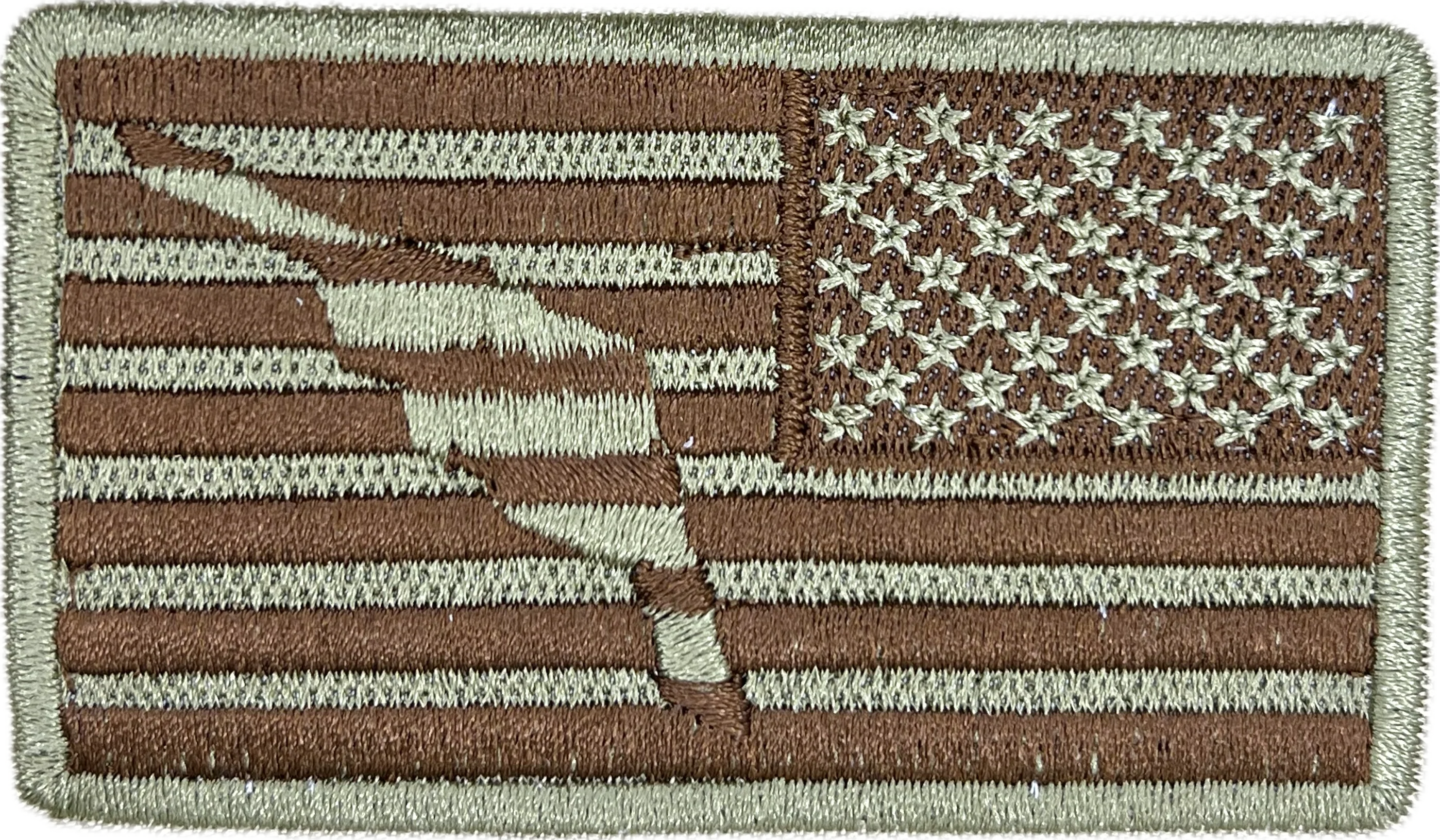 Spice Brown Reversed American Flag with B-2