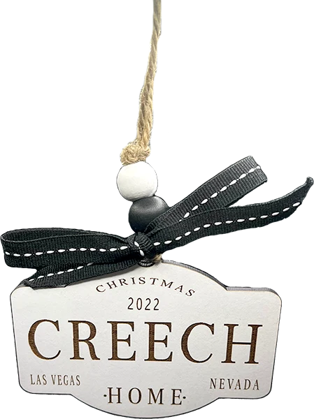 CREECH - Wooden Christmas Ornament 2022