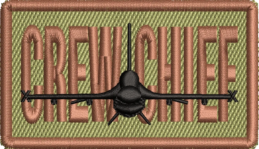 CREW CHIEF - Duty Identifier Patch with F-16
