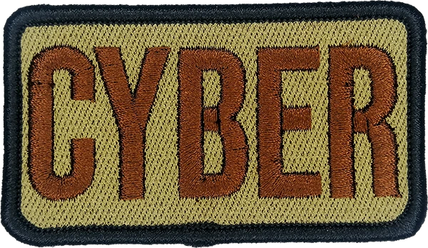 CYBER- Duty Identifier Patch with **BLACK BORDER**