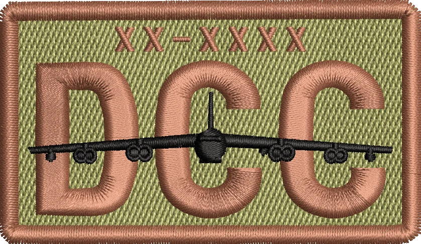 DCC - Duty Identifier Patch with B-52 *Custom Tail Numbers*