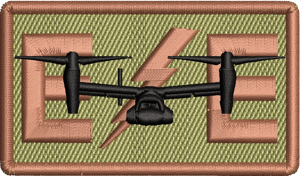 EE - Duty Identifier Patch with  Lightning bolt and CV-22