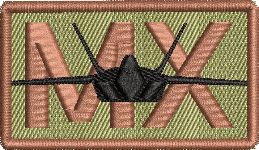 MX - Duty Identifier Patch with F-22