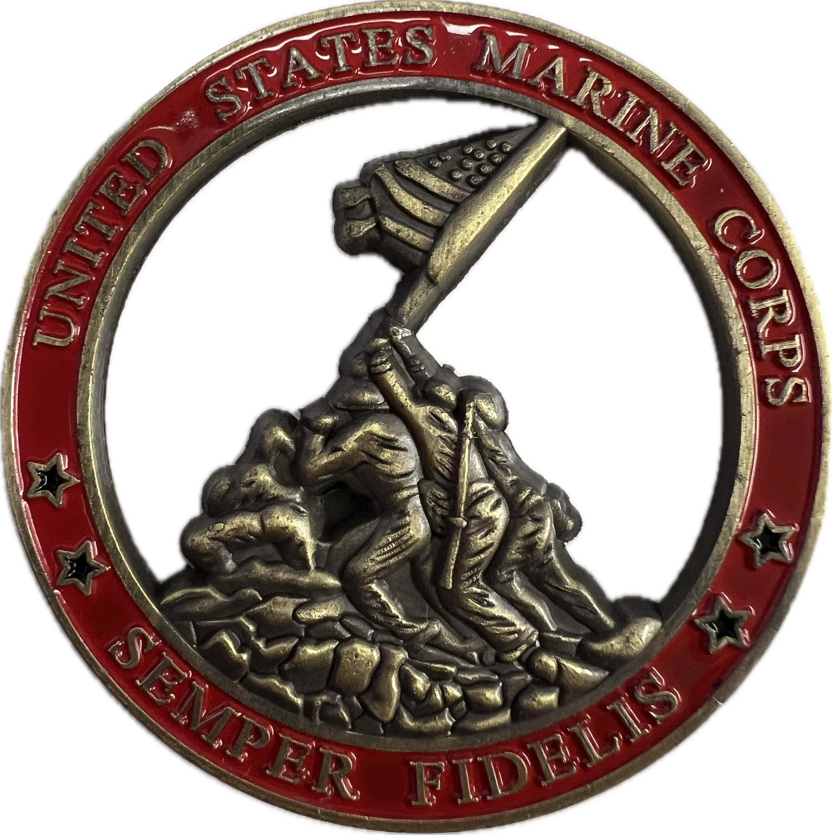 Marine Corps - Semper Fidelis - Iwo Jima - Coin