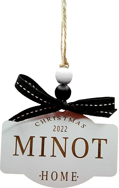 MINOT - Wooden Christmas Ornament 2022