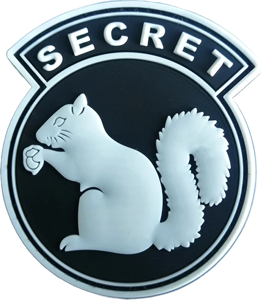 Secret Squirrl - PVC Glow in the dark