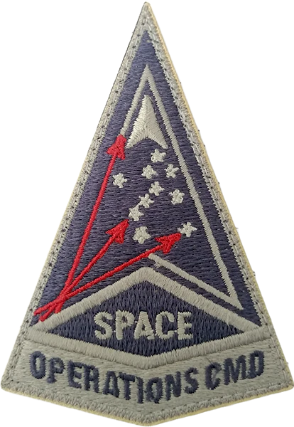 Space Operations Command  Patch with Hook Fastener