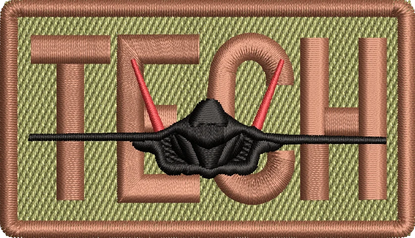 TECH (Red Tail) - Duty Identifier Patch with F-35